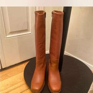 Portland Leather Patina Brown (Real) Leather Boots Size 7 New